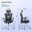 Fauteuil de travail ergonomique à dossier haut en maille, grand et grand, confortable et confortable pour 300 lb-209405431