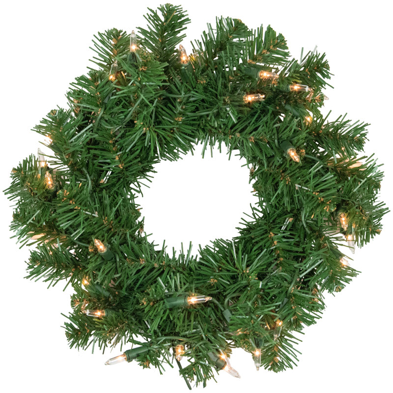 Guirlande de Noël artificielle 18 pouces Deluxe, H 18 po x l 18 po x P 5 po