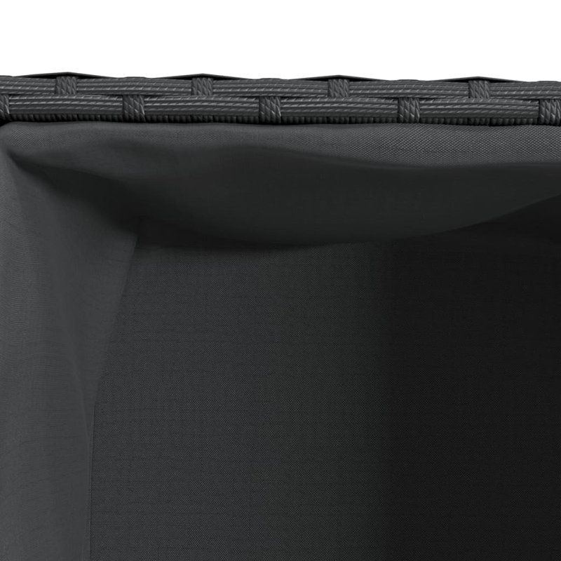 Planter Box, 32cm H x 72cm W x 30cm D, Black