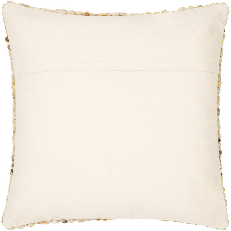  Housse de coussin et insert, H 22 po x l 22 po, Beige, Polyester/ Bourre en polyester