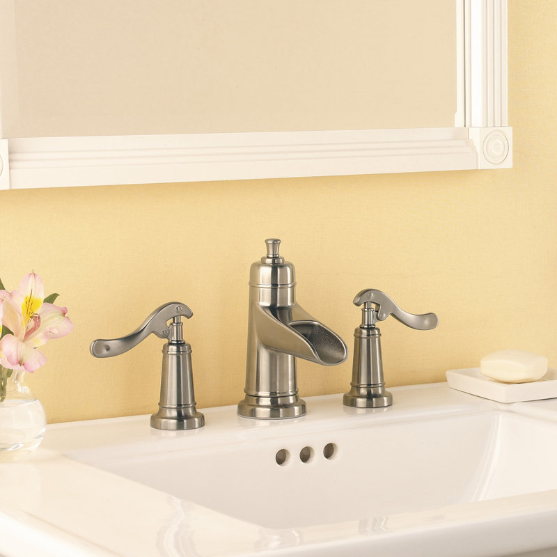 Ashfield Centerset Bathroom Faucet with Drain Assembly, Brushed Nickel