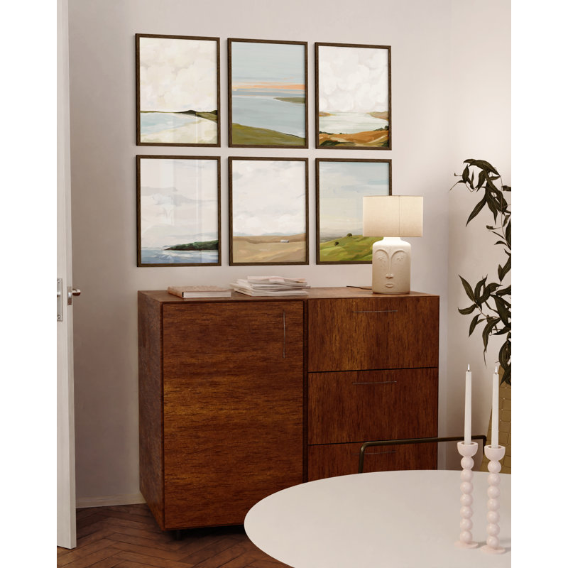  Cadre photo en bois - ensemble de 6, Beige, 16 po x 20 po