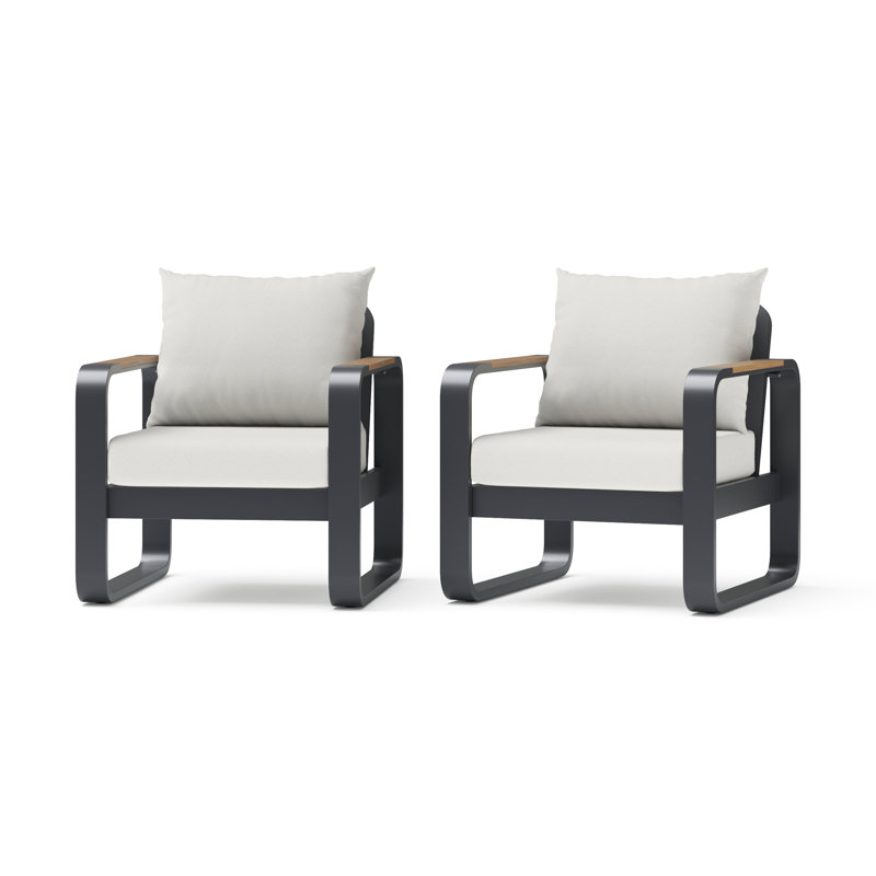 Andes Club Chairs (Set Of 2) - Bliss Linen, Bliss Linen