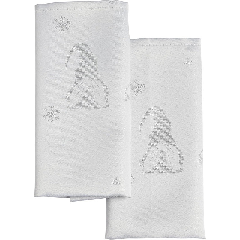 Anadela Polyester Square Napkin, White