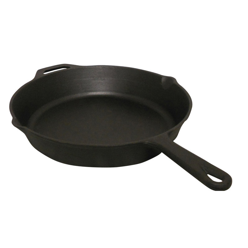 12" Pre-Seasoned Cast Iron Skillet with Helper Handle