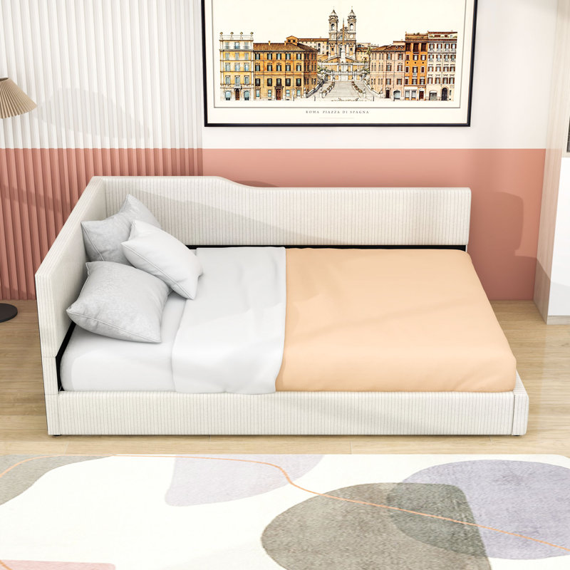 Full Daybed with Slats, Beige