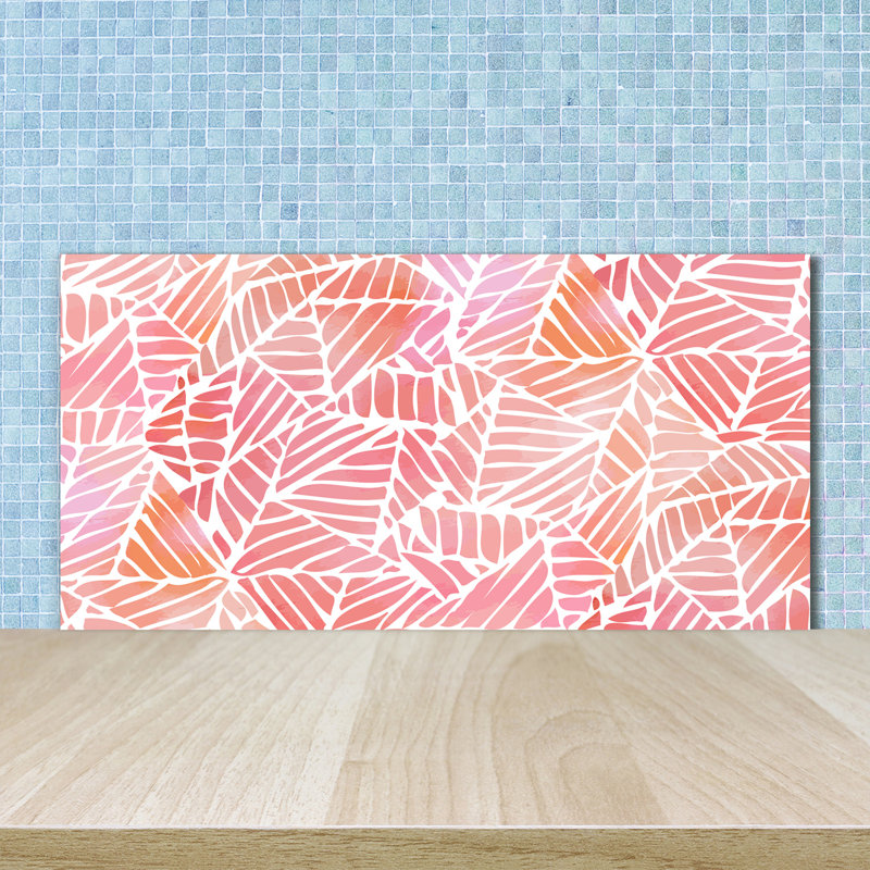Bhumika 50cm W x 100cm L Glass Peel and Stick Panel