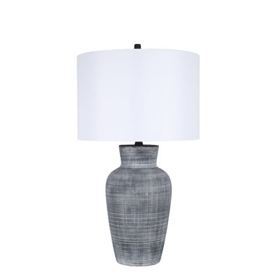 Textured Aura - 29" x 17" - Textured Ceramic Table Lamp