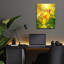Art mural en verre 16 po x 24 po «Love parmi les orchidées» Ebern Designs par Carol Cavalaris-361773733