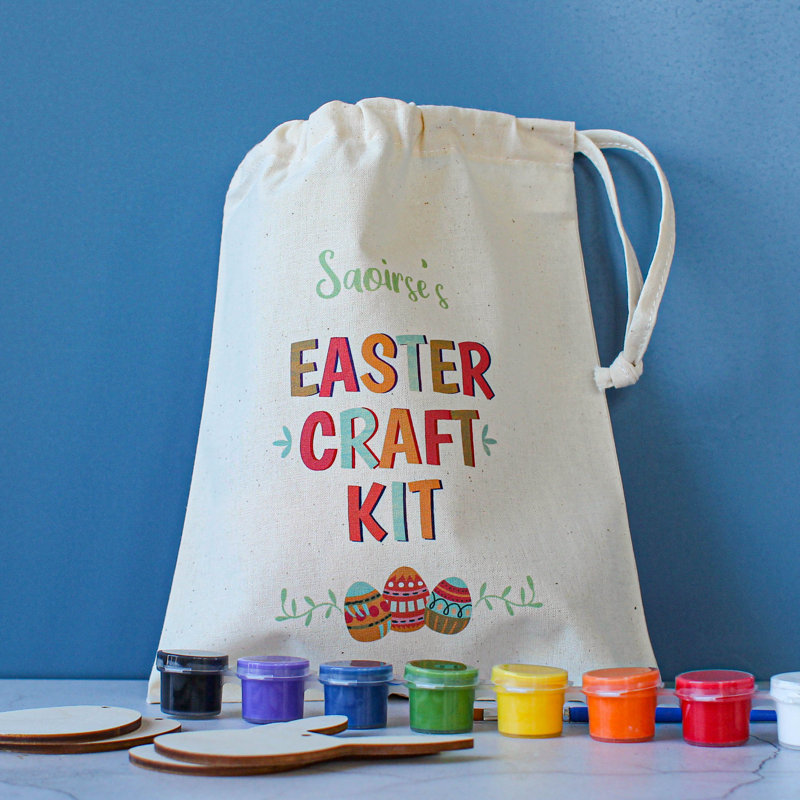 Houser Personalised Painting Easter Decoration Craft Kit, Yes