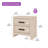 Modern Rustic Brown End Table-390683259