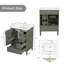 Meuble-lavabo simple autoportant de 61 cm (24 po) avec dessus en céramique-1175048687