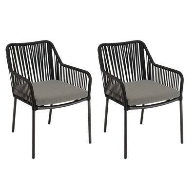 Maceo Patio Dining Armchair with Cushion