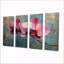 Orchidée rose exotique élégance II - ensemble d'art mural en toile orchidée-1009792223