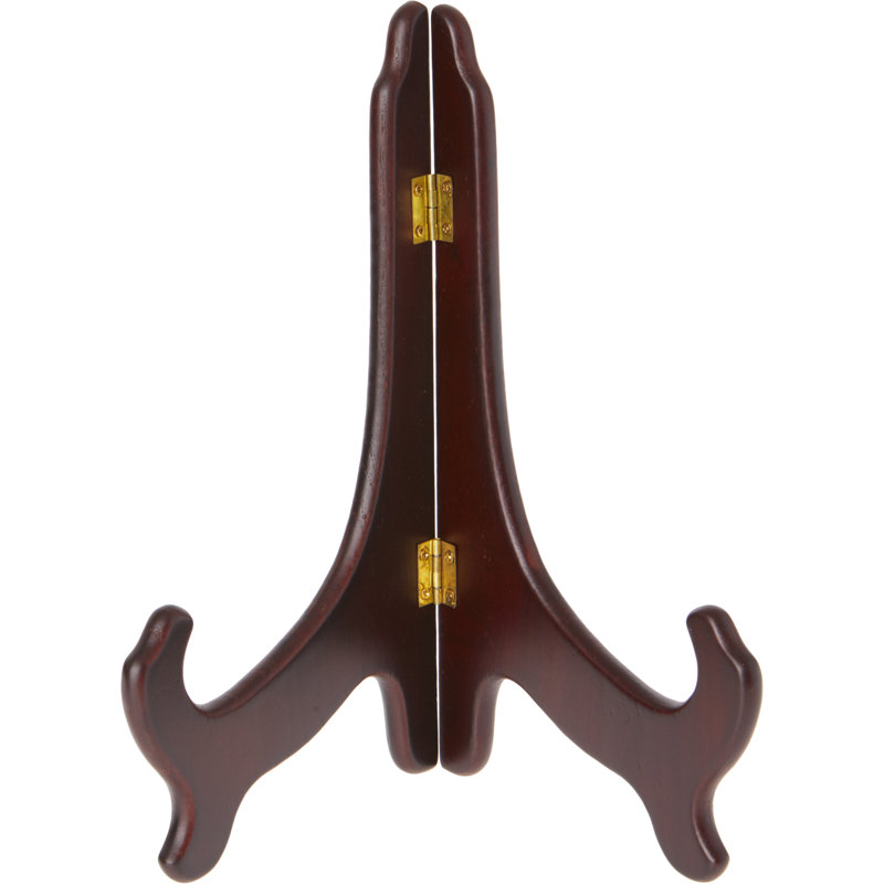 Support à assiettes Daigo, 5" H x 5.75" W x 3.75" D, Brun foncé, 3