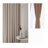 Modern Minimalist Solid Color Tulle Overlay Room Darkening Grommet Curtain Panels (Set Of 2)-798025875