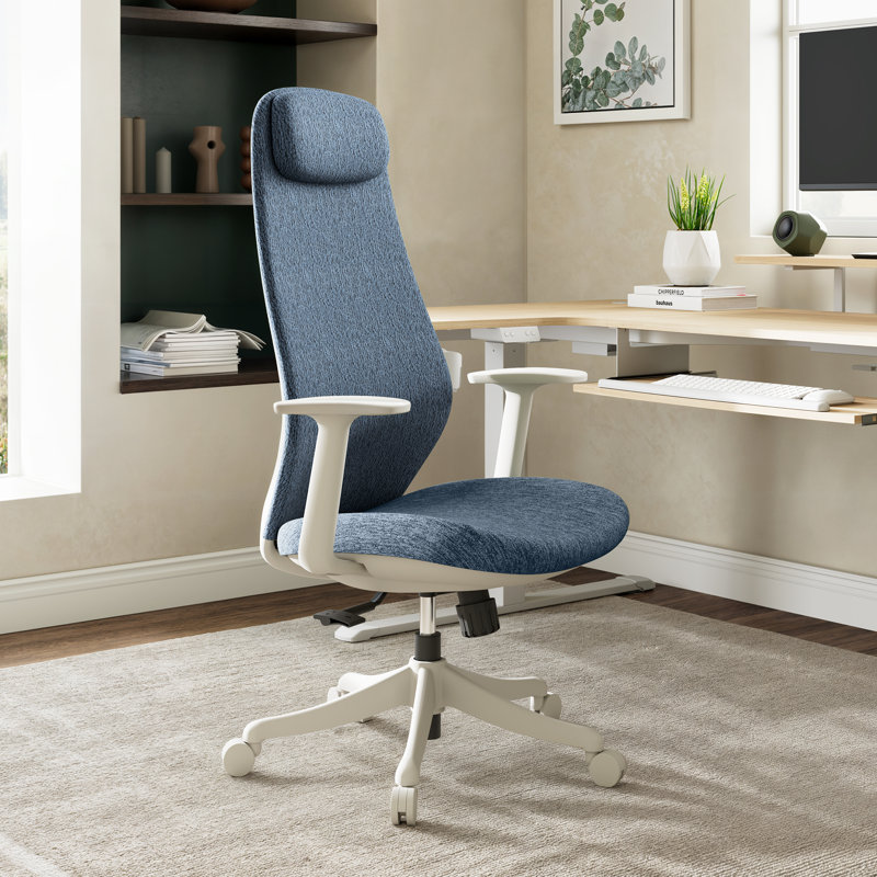 Chaise de bureau Skylar-Lite Duo Hue, Bleu