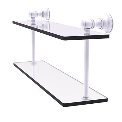 Freyja 2 Piece Glass Tiered Shelf