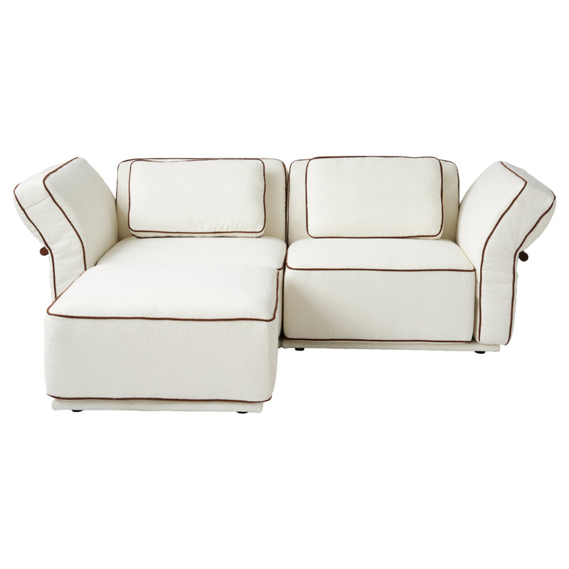 Penrith Upholstered 94.5'' Loveseat, White