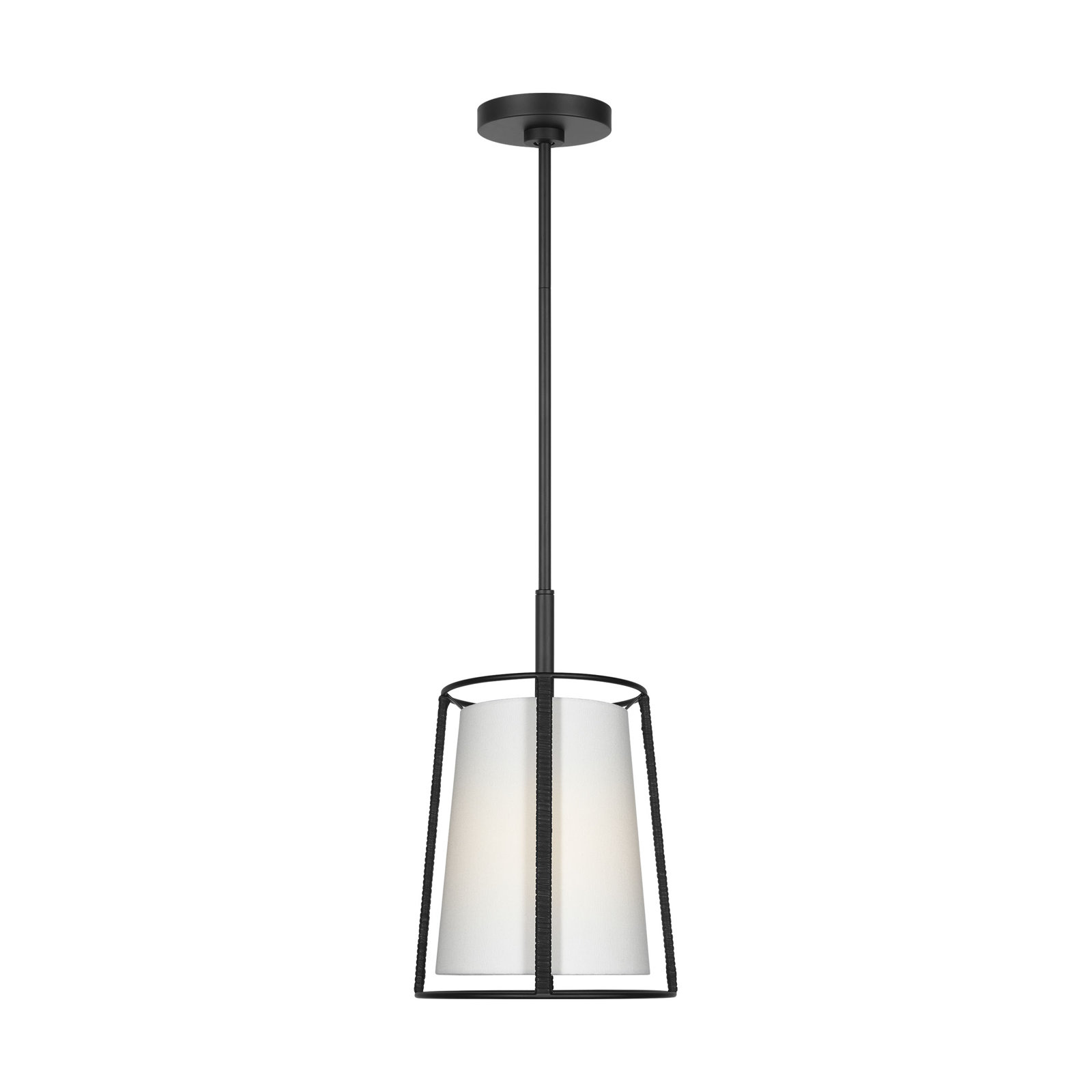 Roanne 1-Light Medium Hanging Shade, Midnight Black, Linen