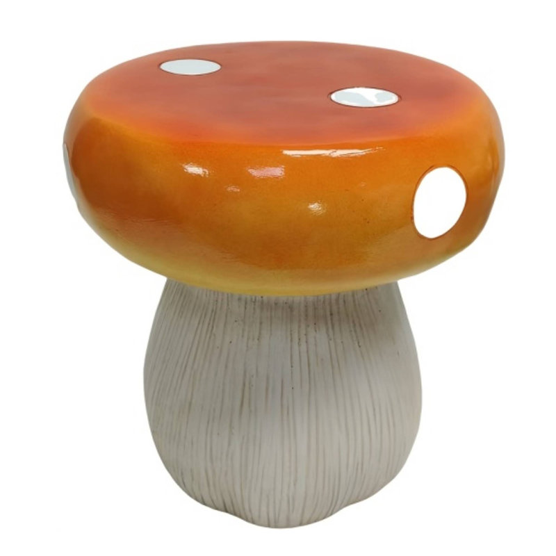 Tabouret de statue Mushroom, Orange