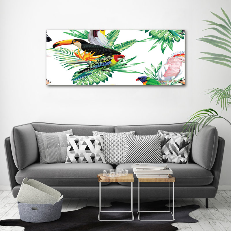 Tropical Birds - Wrapped Canvas Print