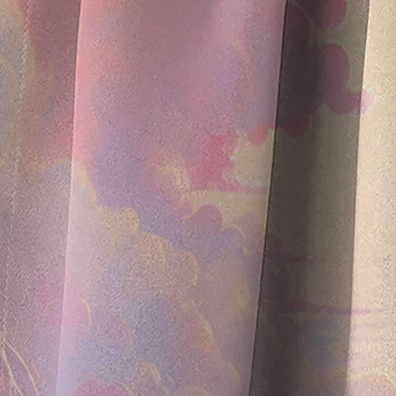 Bylas - Rideau océan - Rideau occultant sans motif - 1 panneau, L 52 po x L 95 po