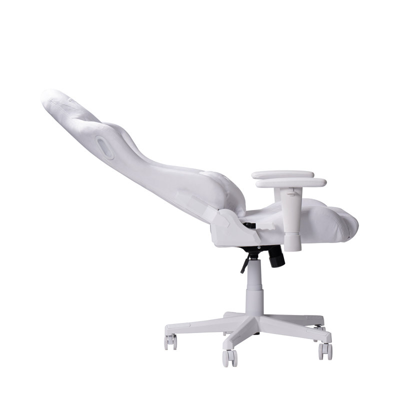 Sport F45C Velvet Memory Foam Gaming Chair, White