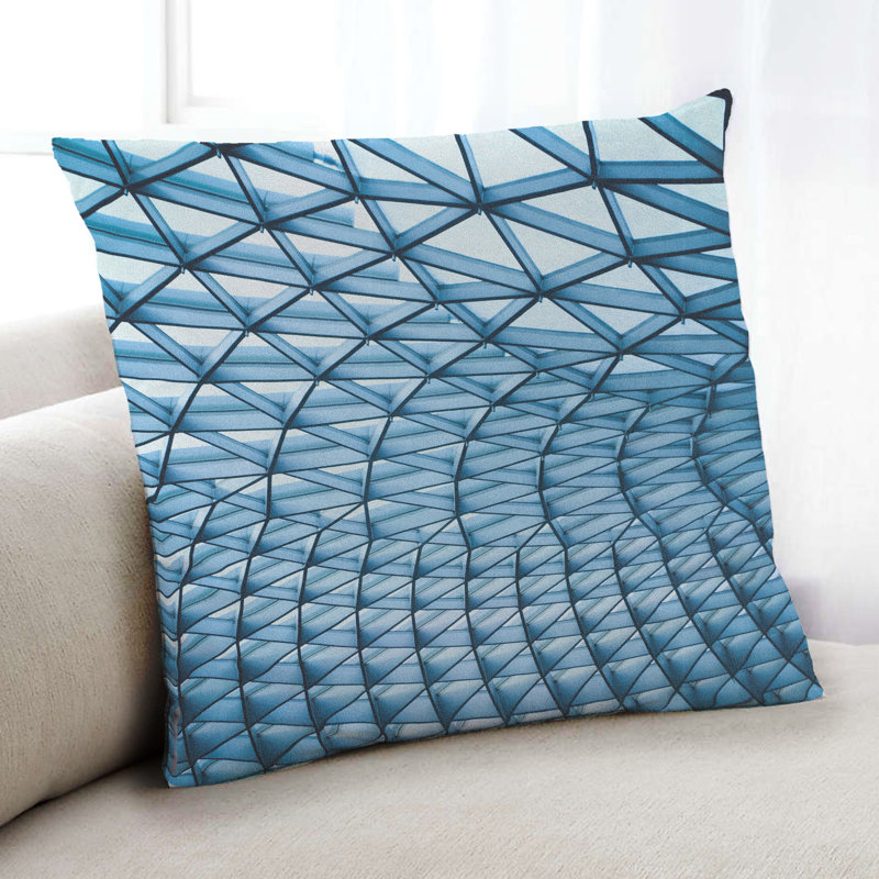 Colour Focus Blue 93 Throw Pillow, Microsuede