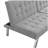 WOOD FRAME, STAINLESS LEG, FUTON, SOFA BED GREY
