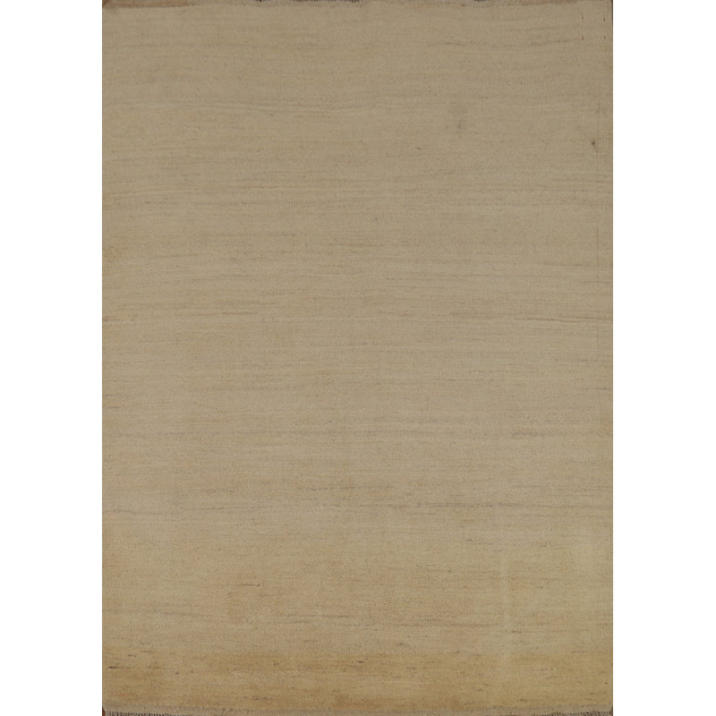 Solid Wool Modern Gabbeh Oriental Rug 5x6