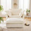 Fauteuil rembourré avec housse avec repose-pieds-1736839787