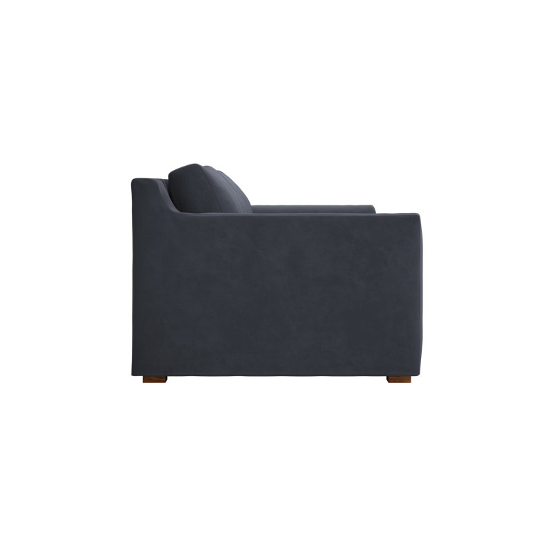 All-Natural Elevate Sofa 86", Ash Recycled Velvet