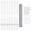 100cm H x 2500cm W Steel Border Fencing