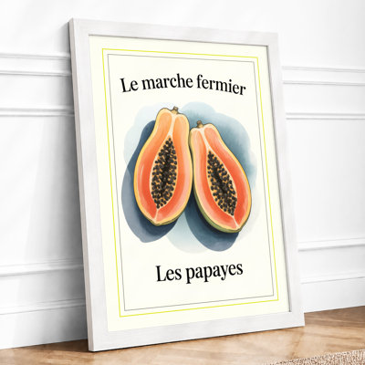 Les Papayes Vintage - Framed Print