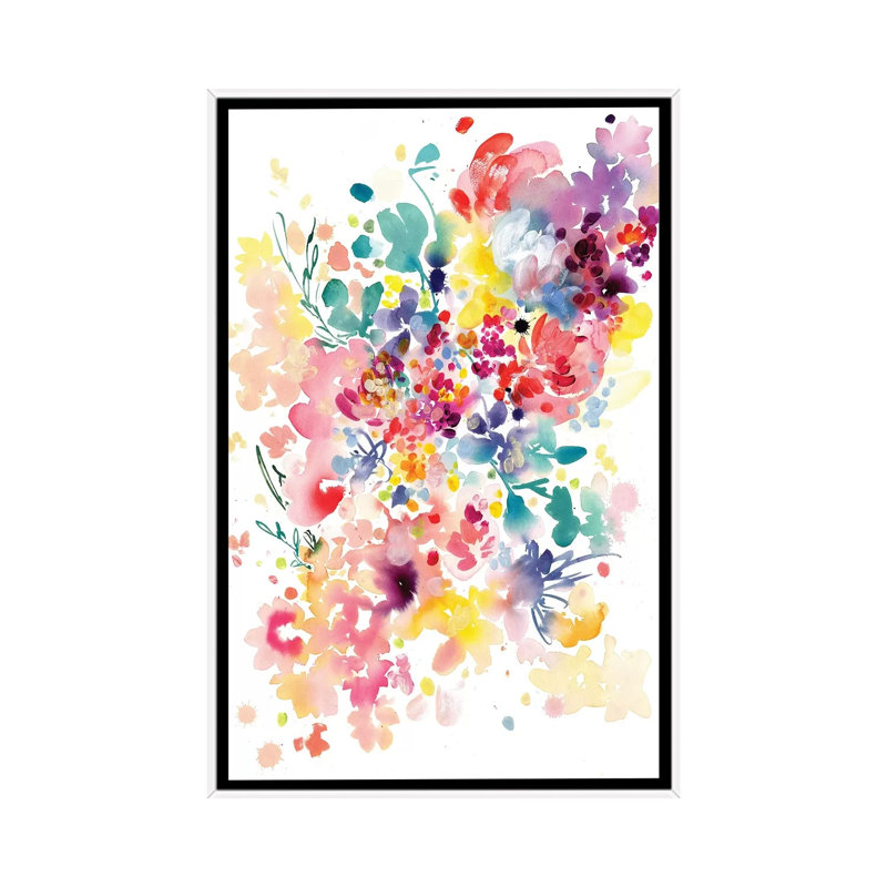 Aura by CreativeIngrid - Painting on Canvas, 101.6 cm H x 66.04 cm W, White Framed