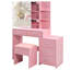 Ensemble de coiffeuse rose