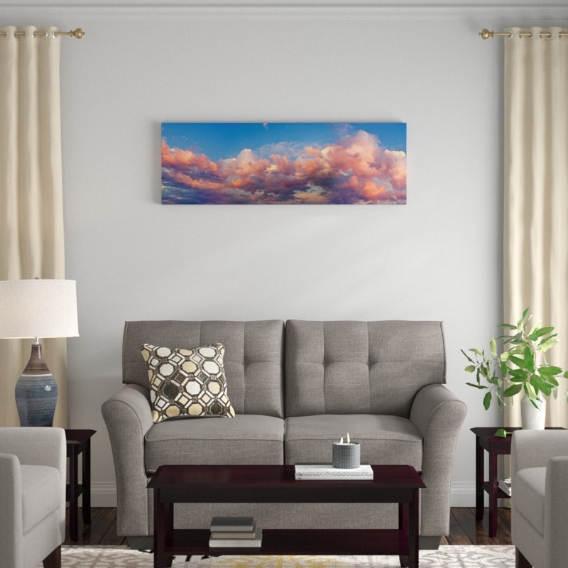 «A Cloudy Day» par Panoramic Images, reproduction de photo sur toile tendue, H 16 po x l 48 po x P 1,5 po, Toile tendue