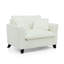 Fauteuil rembourré 46,5 po en velours côtelé-1761710499