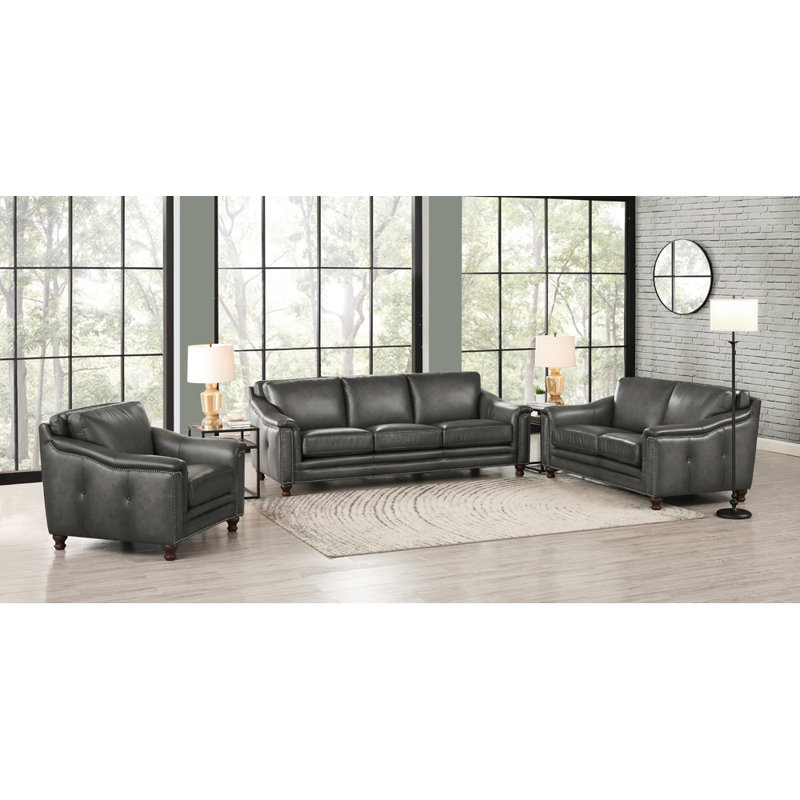 3 - Piece Leather Living Room Set