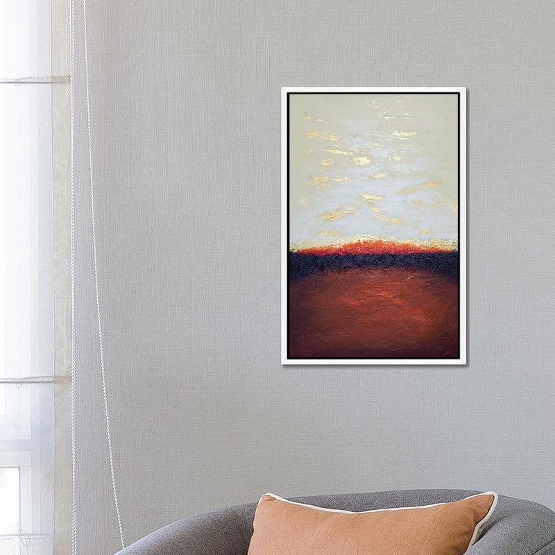 Deep Emergence - Print on Canvas, 66.04 cm H x 45.72 cm W, White Framed