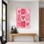 Art mural abstrait romantique fantaisiste avec cœur-129023973