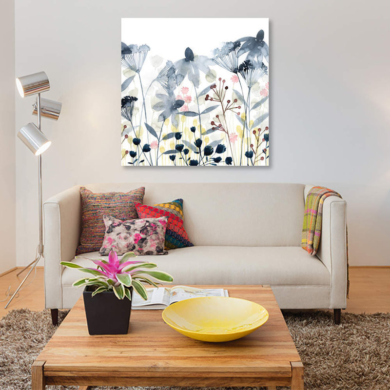 « layered jardins ii », impression sur toile, H 12 po x l 12 po x P 0,75 po, Toile tendue