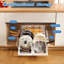 Pots and Pans Organiser sous l'armoire, porte-couvercles avec couvercle à casserole avec garde-corps adhésif et support à casseroles avec 10 séparateurs réglables