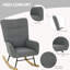 Teddy Velvet Rocking Chair