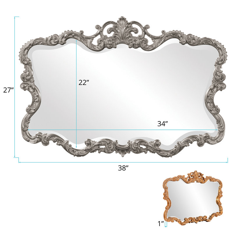 Miroir mural Daniely, Nickel