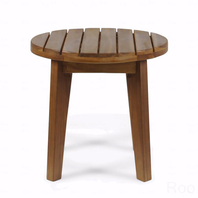 Table d'appoint en bois, extérieur 16 po Acacia