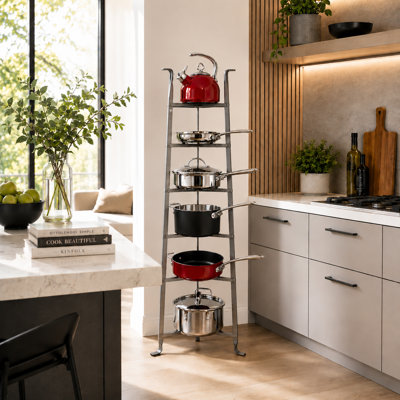 Handcrafted 6-Tier Gourmet Cookware Stand