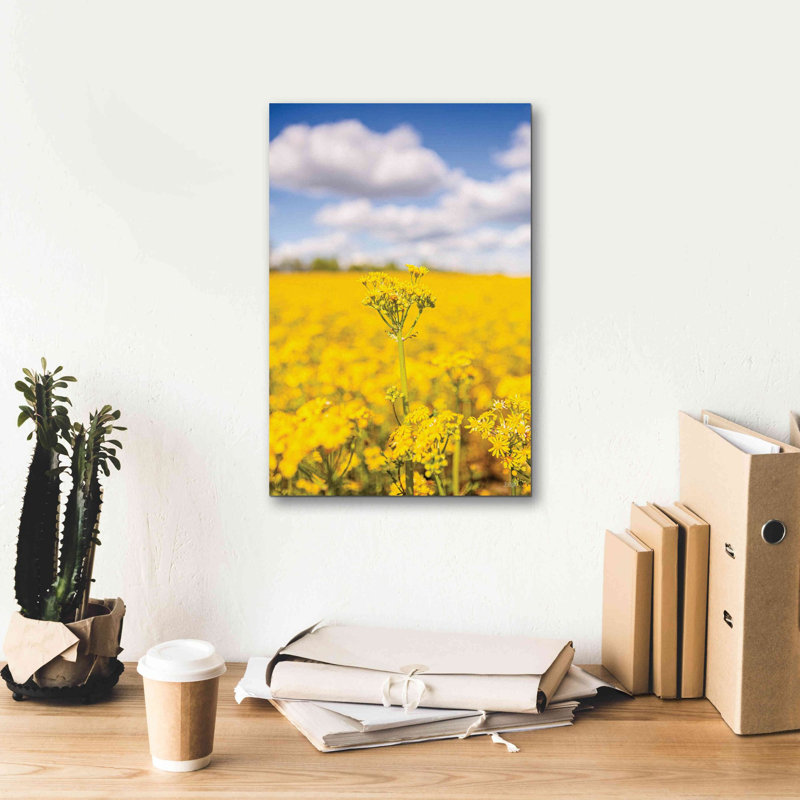 «Field Of Yellow III» par Donnie Quillen, estampe numérique sur toile, H 18 po x l 12 po x P 0,75 po