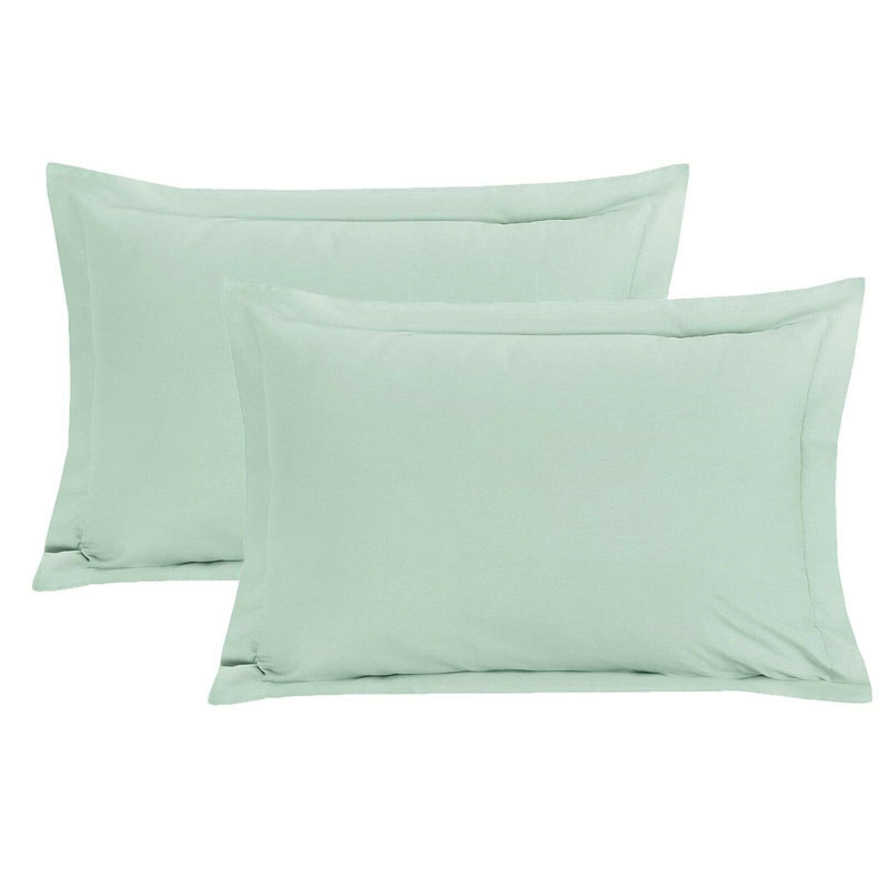 Blas 100% Cotton Pillow Case, Duck Egg